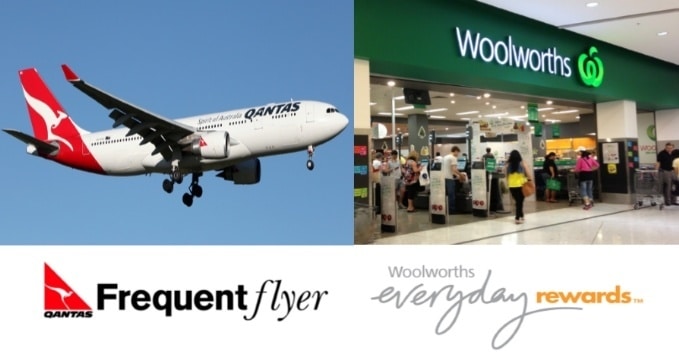 qantas frequent flyer woolworths everyday rewards